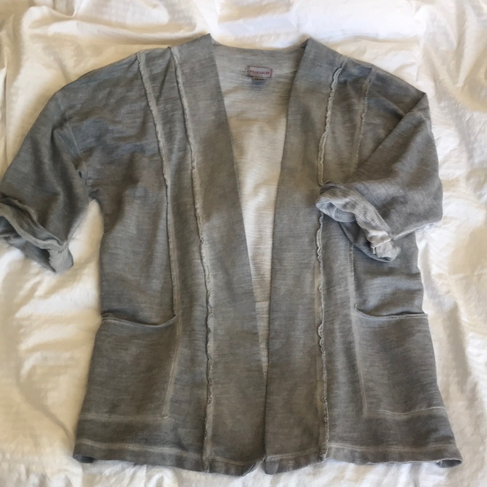 XCVI Wearables Short Sleeve Cardigan Sweater